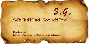 Sükösd Gothárd névjegykártya